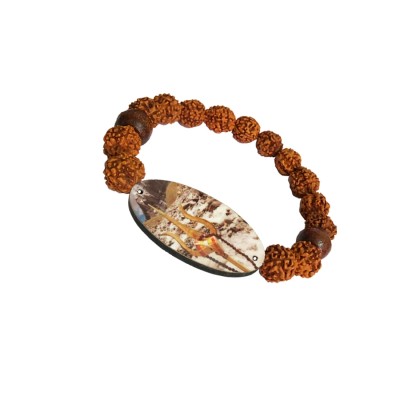  Kailas Mahadev Trishul 5 Mukhi Rudraksha Bracelet